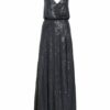 Unique Abendkleid mit Paillettenbesatz, Grau