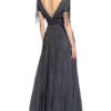 Unique Abendkleid mit Stola, Grau