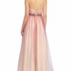 Unique Abendkleid mit Stola, Pink