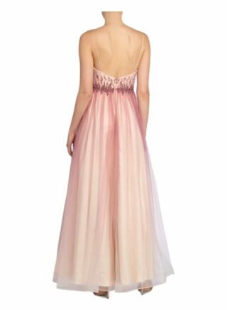 Unique Abendkleid mit Stola, Pink