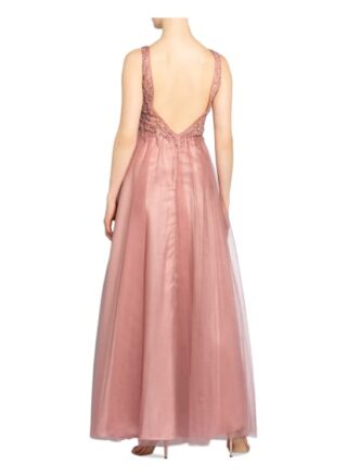 Unique Abendkleid mit Stola, Pink