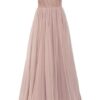Unique Abendkleid mit Stola, Pink