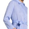 Van Laack Hemdblusenkleid Kaina aus Leinen, Blau