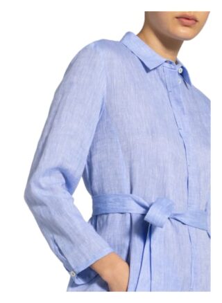 Van Laack Hemdblusenkleid Kaina aus Leinen, Blau
