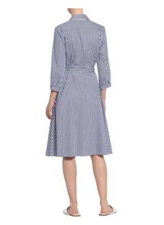 Van Laack Hemdblusenkleid Katina mit 3/4-Arm, Blau