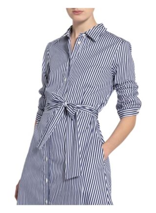 Van Laack Hemdblusenkleid Katina mit 3/4-Arm, Blau