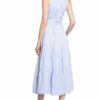 Van Laack Wickelkleid Kalea aus Leinen, Blau