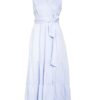 Van Laack Wickelkleid Kalea aus Leinen, Blau