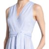 Van Laack Wickelkleid Kalea aus Leinen, Blau