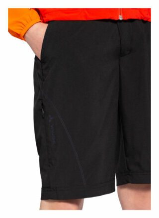 Vaude Radhose Ledro mit gepolstertem Einsatz, Schwarz