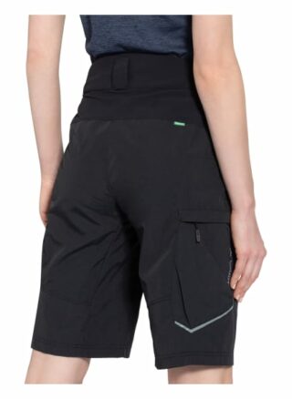 Vaude Radhose Qimsa mit gepolsterter Innenhose, Schwarz