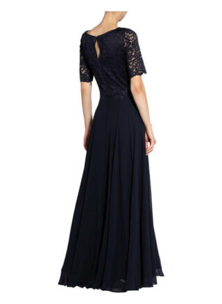 Vera Mont Abendkleid mit Paillettenbesatz, Blau