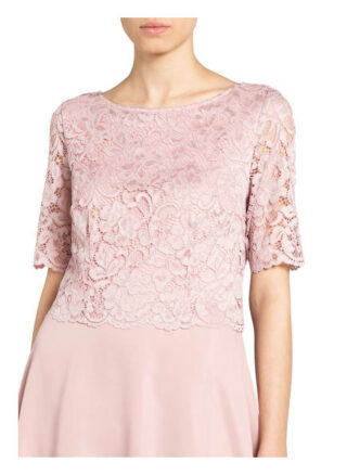 Vera Mont Cocktailkleid mit Spitzenbesatz, Pink