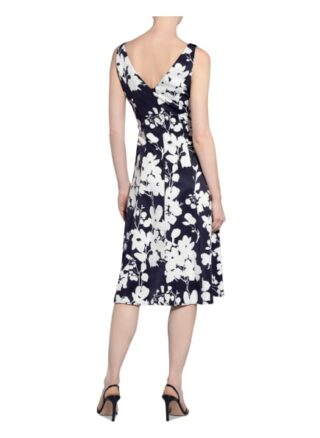 Vera Mont Kleid mit Schmucksteinbesatz, Blau