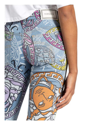 Versace 7/8-Bootcut Jeans, Blau