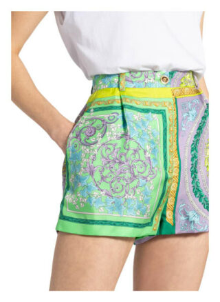 Versace Seidenshorts, Blau