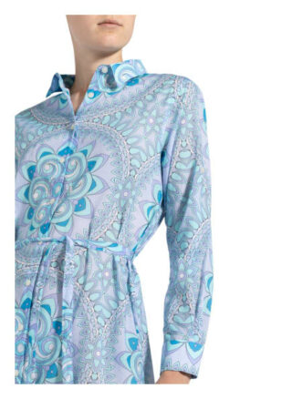 Vilebrequin Hemdblusenkleid Mandala, Blau