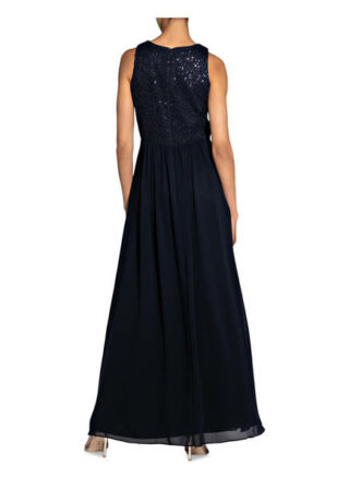 Vm Vera Mont Abendkleid mit Paillettenbesatz, Blau