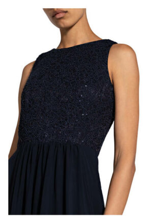 Vm Vera Mont Abendkleid mit Paillettenbesatz, Blau