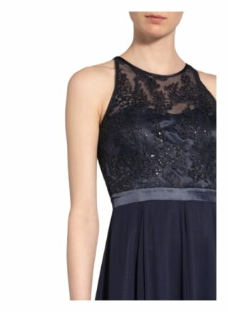 Vm Vera Mont Abendkleid mit Paillettenbesatz, Blau