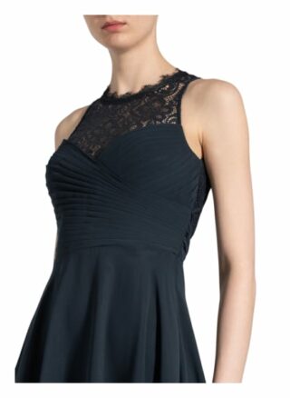 Vm Vera Mont Cocktailkleid mit Spitzenbesatz, Grau