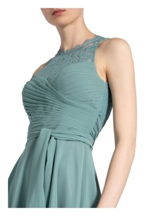 Vm Vera Mont Cocktailkleid mit Spitzenbesatz, Grün
