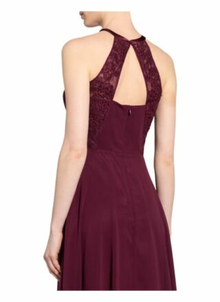 Vm Vera Mont Cocktailkleid mit Spitzenbesatz, Rot