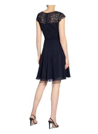 Vm Vera Mont Kleid mit Lochspitze, Blau
