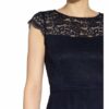 Vm Vera Mont Kleid mit Lochspitze, Blau