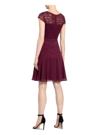 Vm Vera Mont Kleid mit Lochspitze, Rot