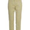 Weekend Maxmara 7/8-Jacquard-Hose, Gelb