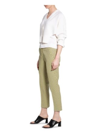 Weekend Maxmara 7/8-Jacquard-Hose, Gelb