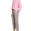 Weekend Maxmara 7/8-Jacquard-Hose, Pink