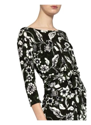 Weekend Maxmara Kleid Acume in Wickeloptik, Schwarz