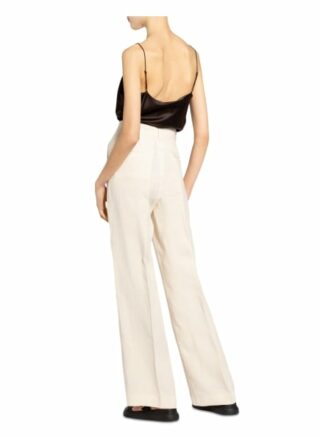 Weekend Maxmara Leinenhose Siamese, Weiß