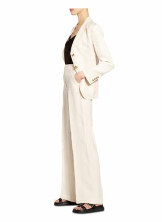 Weekend Maxmara Leinenhose Siamese, Weiß