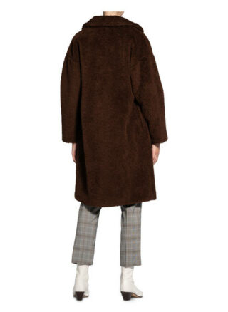 Weekend Maxmara Teddyfell-Mantel Palato, Braun