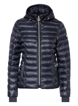 Wellensteyn Steppjacke Italy Hood mit Kapuze, Blau