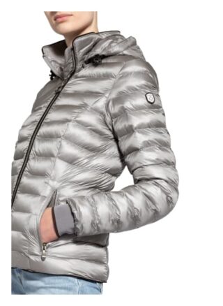 Wellensteyn Steppjacke Italy Hood mit Kapuze, Grau