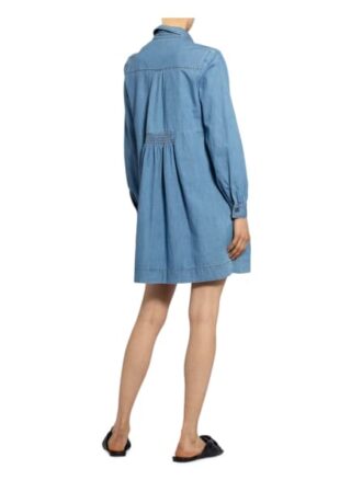 Whistles Hemdblusenkleid in Jeansoptik, Blau