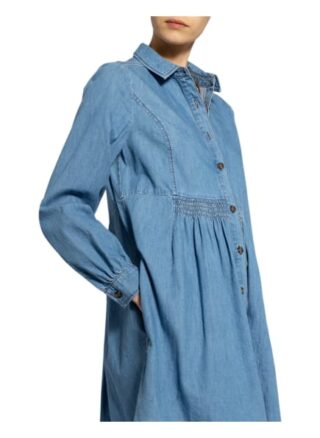 Whistles Hemdblusenkleid in Jeansoptik, Blau