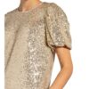 Whistles Wickelkleid mit Paillettenbesatz, Beige