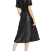 Whistles Wickelkleid mit Paillettenbesatz, Schwarz