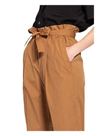 Windsor. 7/8-Paperbag-Hose, Braun