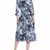 Windsor. Hemdblusenkleid mit 3/4-Arm, Blau