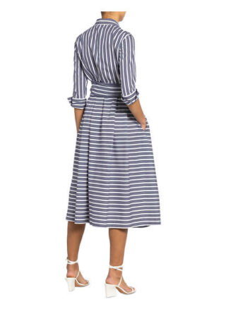 Windsor. Hemdblusenkleid mit 3/4-Arm, Blau