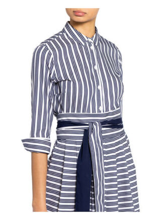 Windsor. Hemdblusenkleid mit 3/4-Arm, Blau