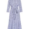 Windsor. Kleid mit 3/4-Arm, Blau