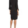 Windsor. Kleid mit 3/4-Arm, Schwarz
