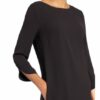 Windsor. Kleid mit 3/4-Arm, Schwarz